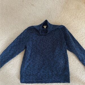L.L. Bean Blue Cowl Neck Sweater